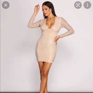 Ria Heat Stone mini dress